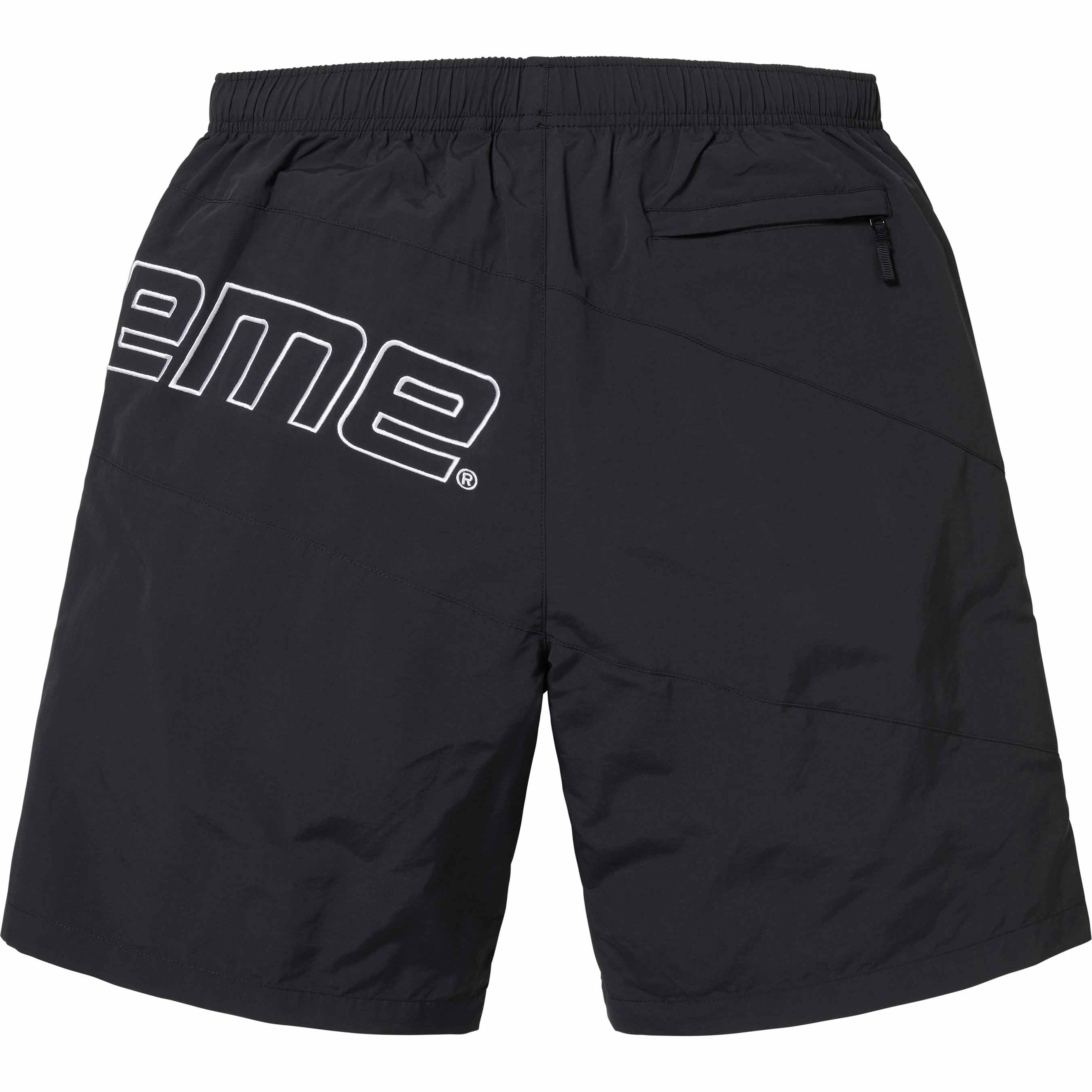 Supreme Curve Nylon Short Black