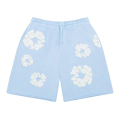 Denim Tears The Cotton Wreath Sweat Shorts Powder Blue