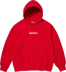 Supreme Box Logo Hooded Sweatshirt Red FW23