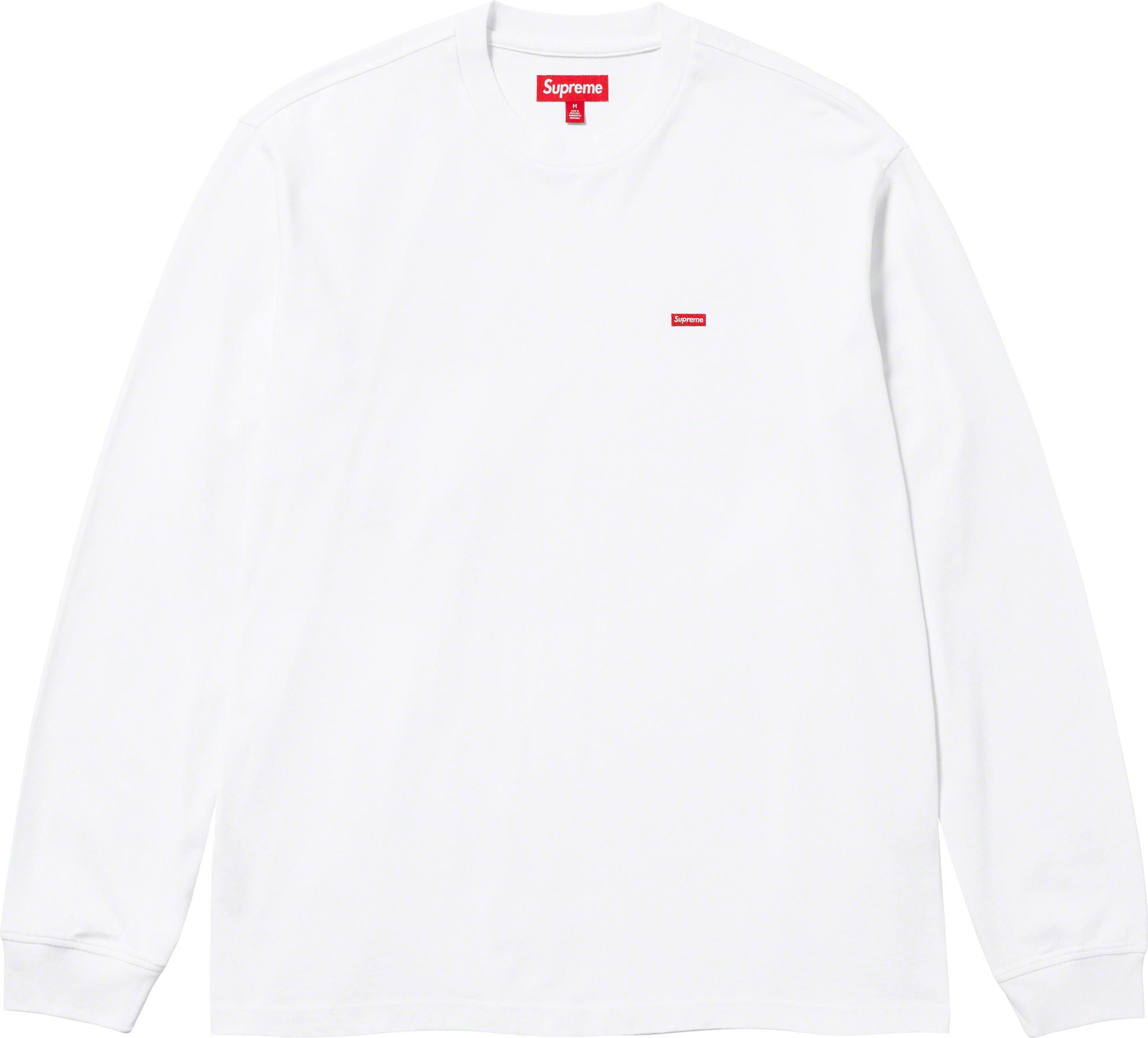 Supreme Small Box LS Tee White