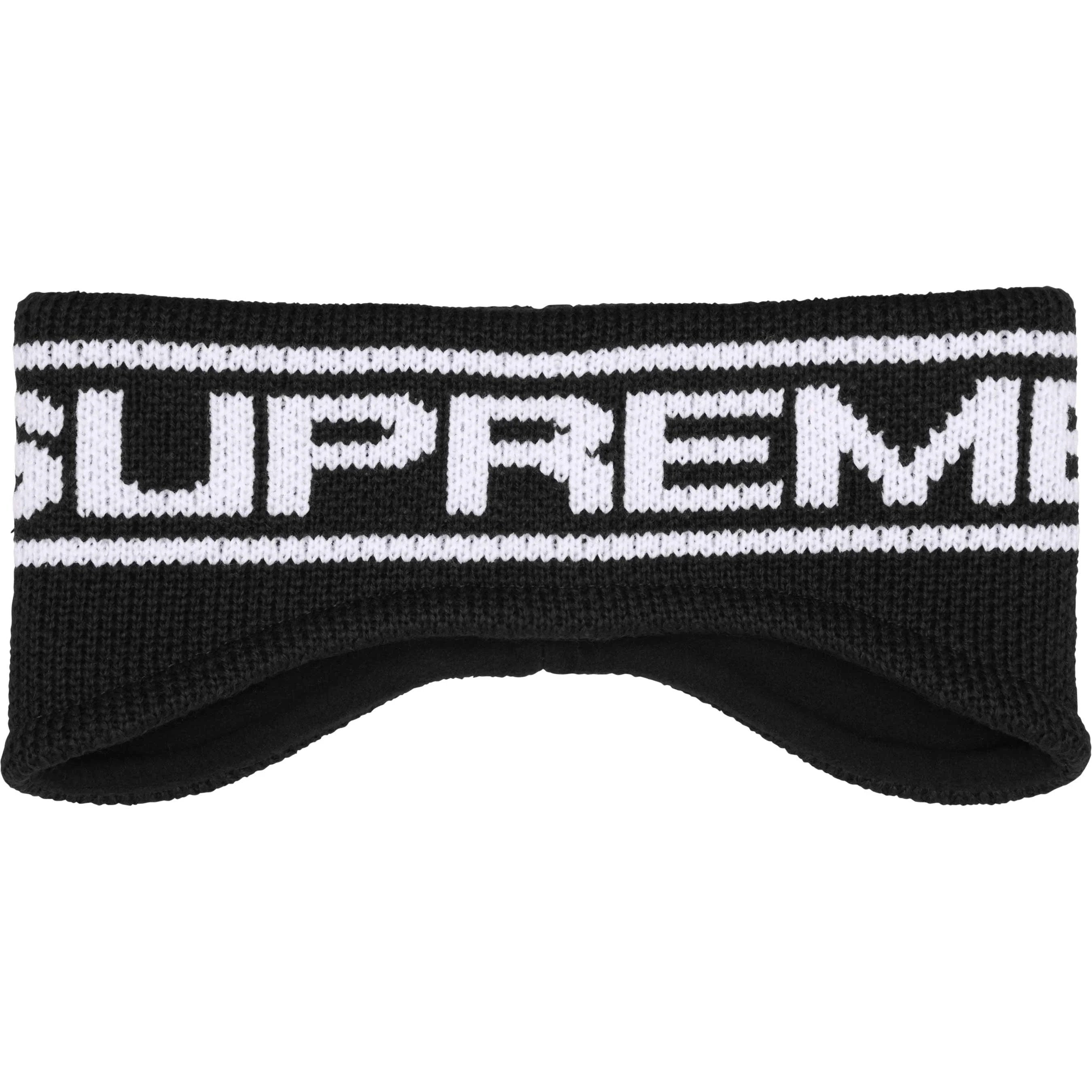Supreme Contrast Logo Headband Black