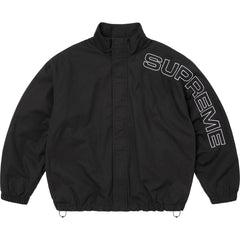 Supreme Spellout Embroidered Ripstop Track Jacket Black