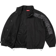 Supreme Spellout Embroidered Ripstop Track Jacket Black
