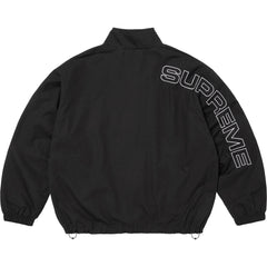 Supreme Spellout Embroidered Ripstop Track Jacket Black