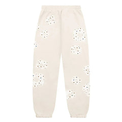 Denim Tears Rhinestone Cotton Wreath Sweatpants Oatmeal