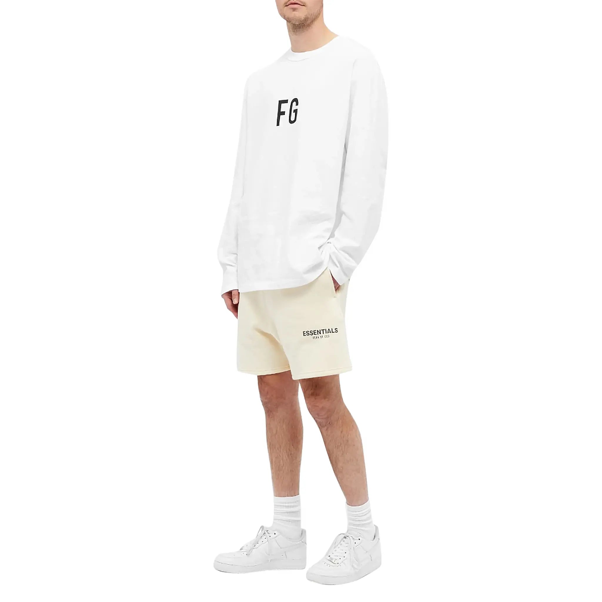 Fear Of God Essentials Buttercream Reflective Shorts (SS21)