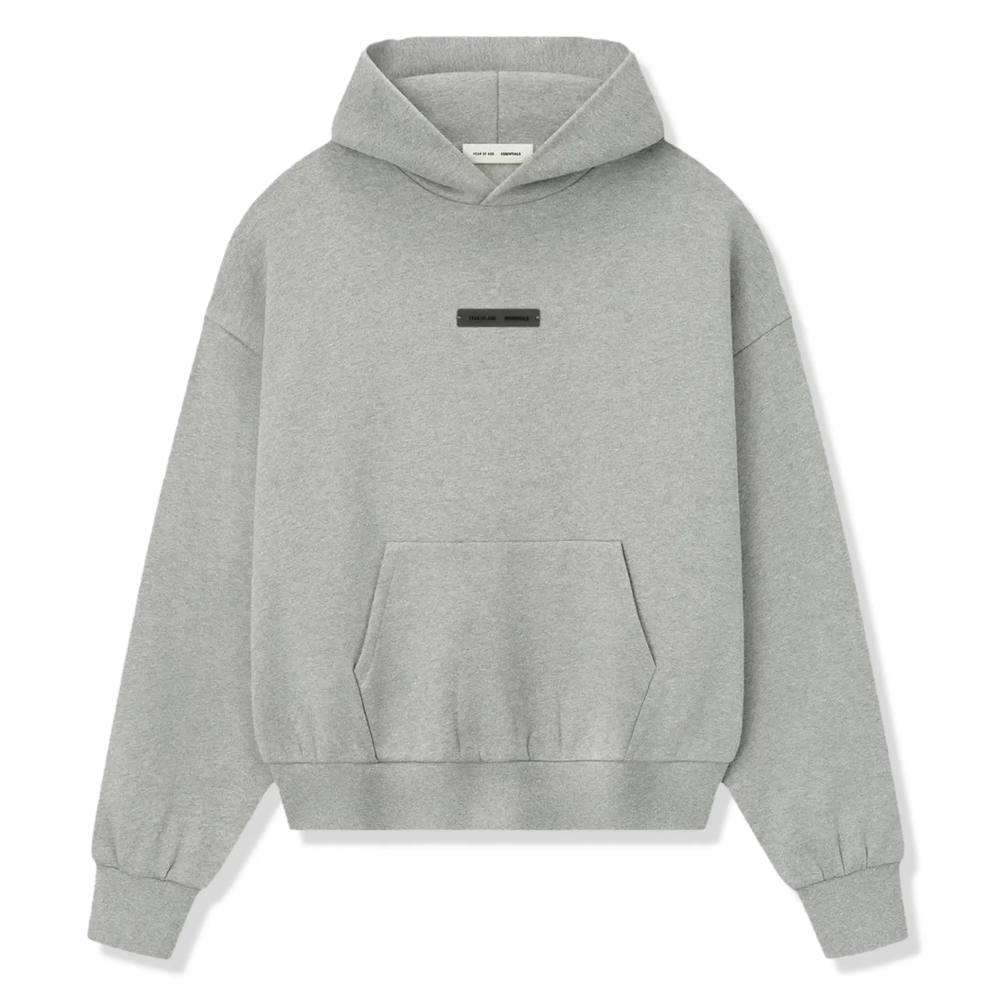 Fear Of God Essentials Classic Fleece Concrete Heather Hoodie (FW25)
