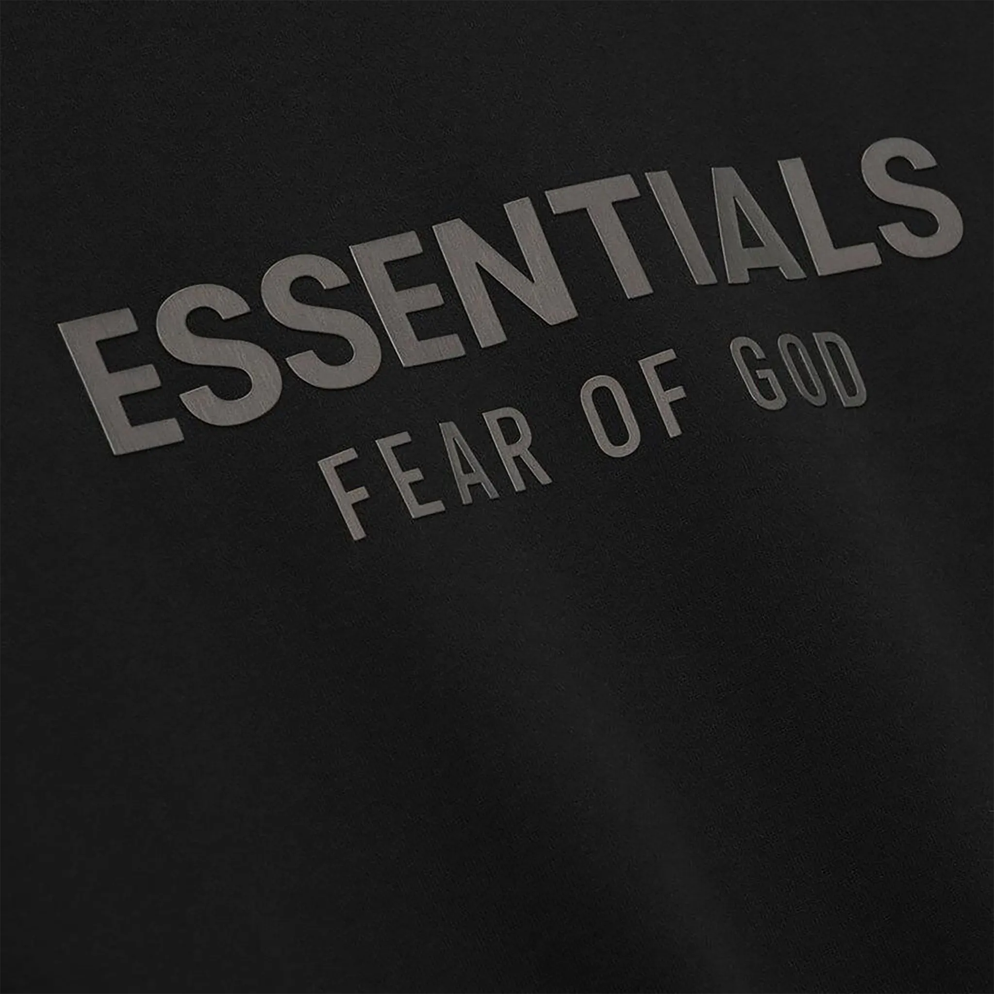 Fear Of God Essentials Classic Fleece Jet Black Hoodie (FW25)