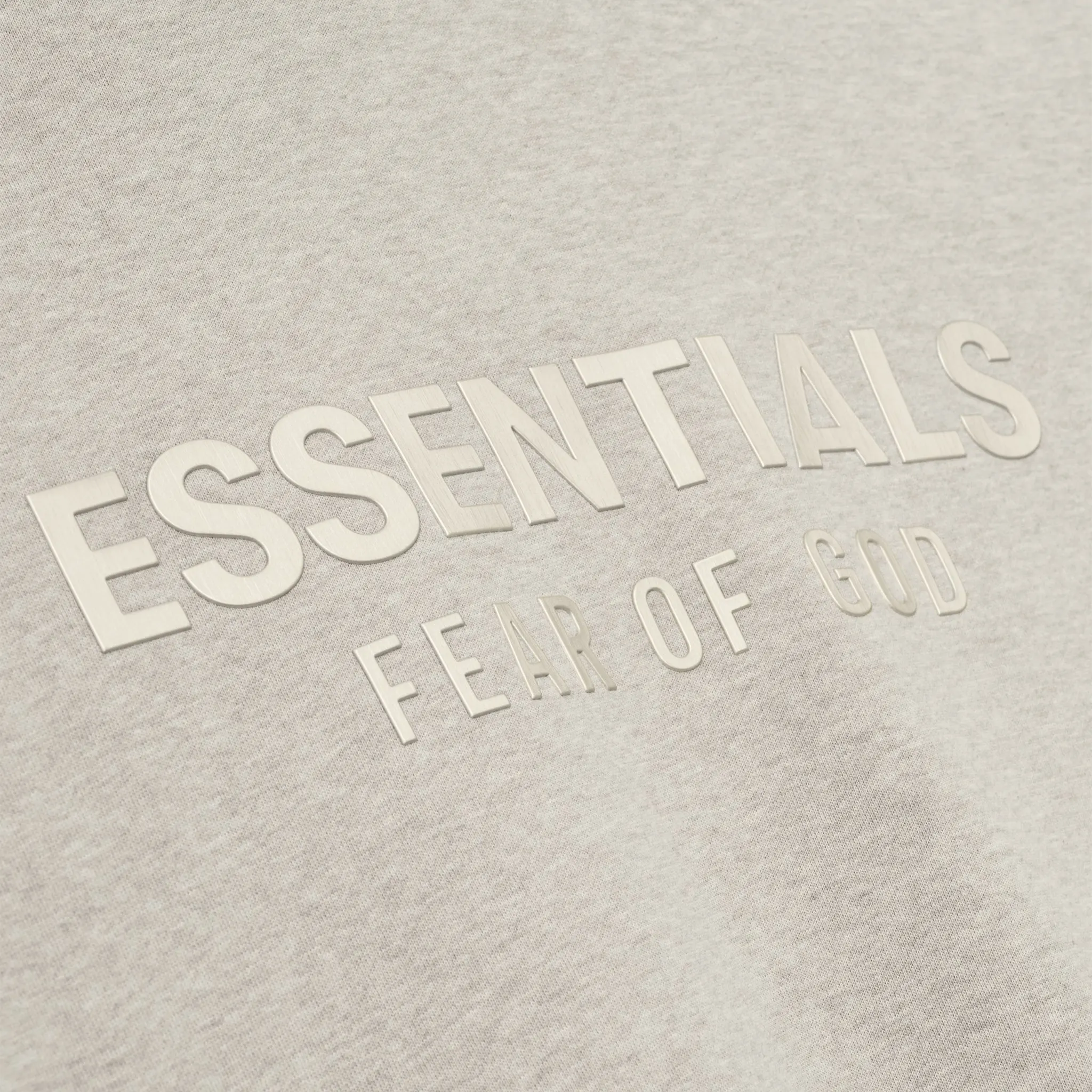 Fear Of God Essentials Classic Heather Stone Zip-Up Hoodie (SS25)