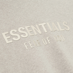 Fear Of God Essentials Classic Heather Stone Zip-Up Hoodie (SS25)