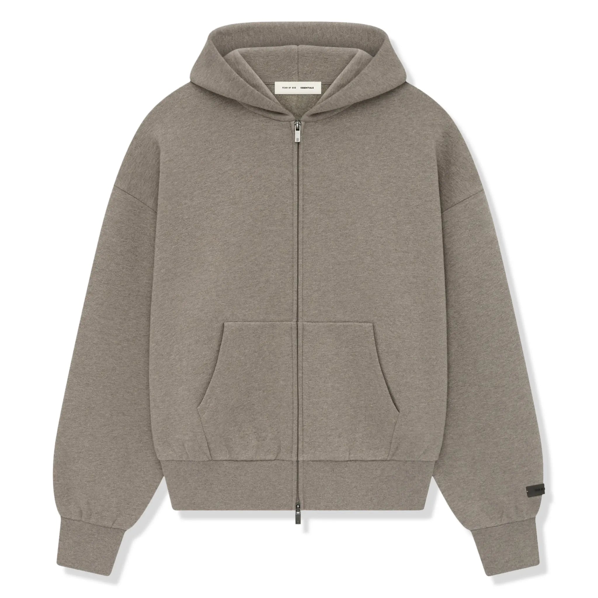 Fear Of God Essentials Classic Hood Homestead Heather Zip-Up Hoodie (SS25)