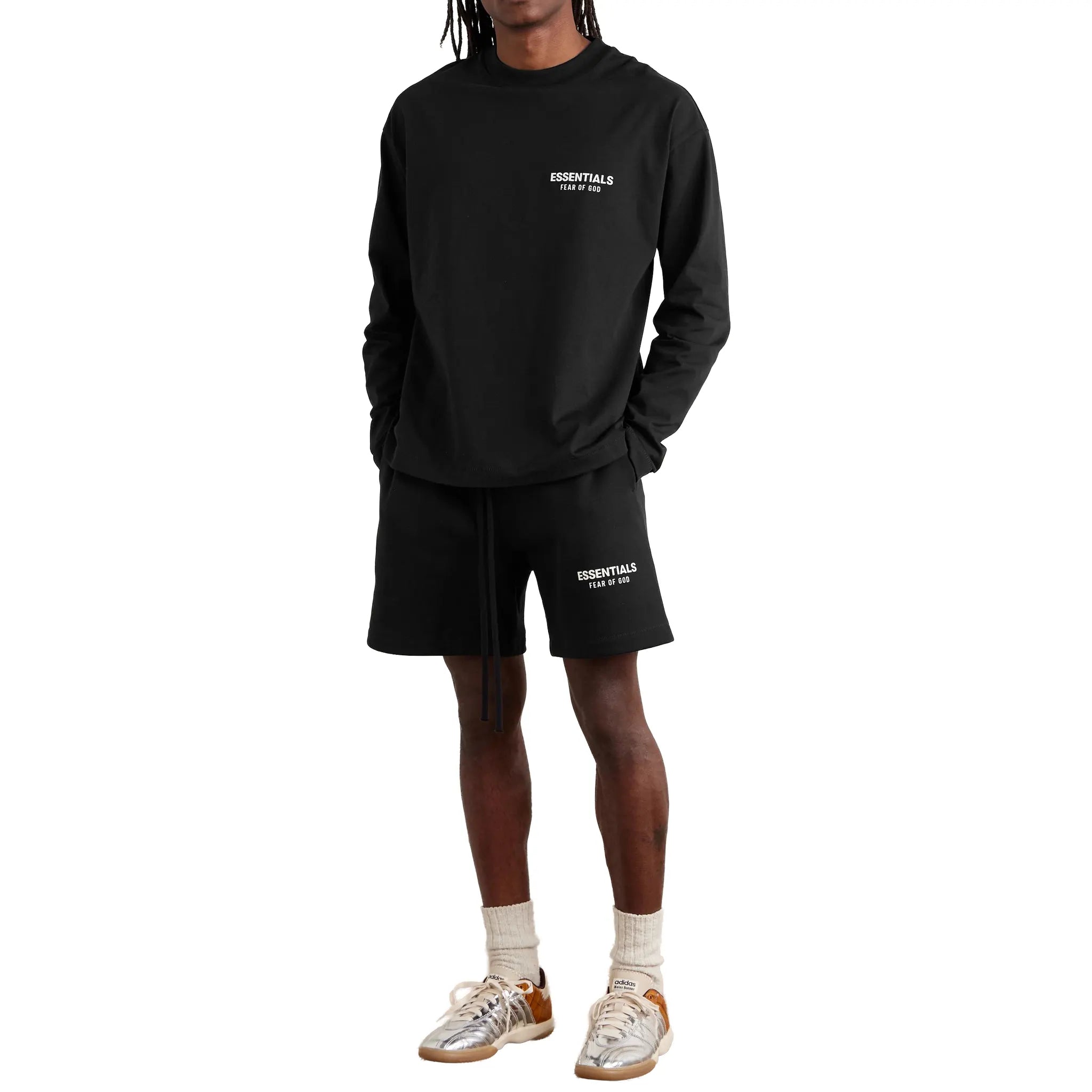 Fear Of God Essentials Classic Jet Black Shorts (SS25)