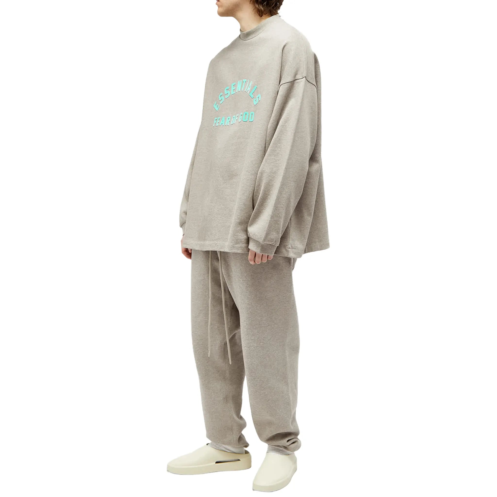 Fear Of God Essentials Core Collection Dark Heather Oatmeal Sweatpants (FW23)