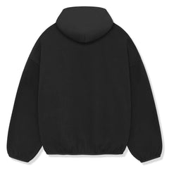 Fear Of God Essentials Core Collection Nylon Fleece Black Hoodie (SS24)