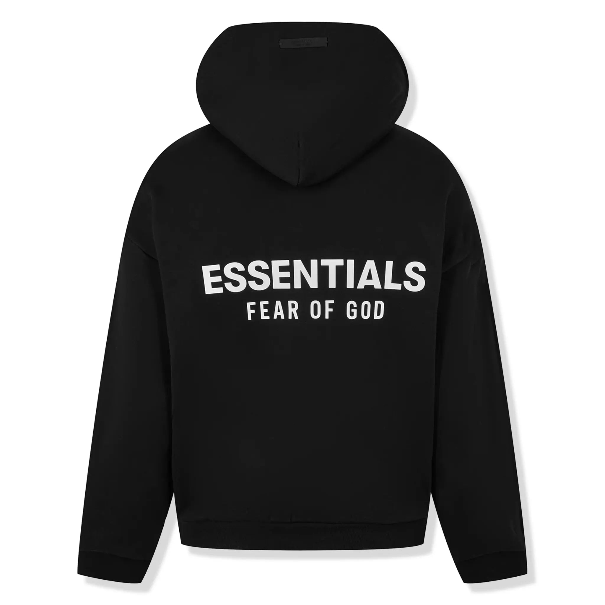 Fear Of God Essentials Fleece Black Hoodie (FW24)