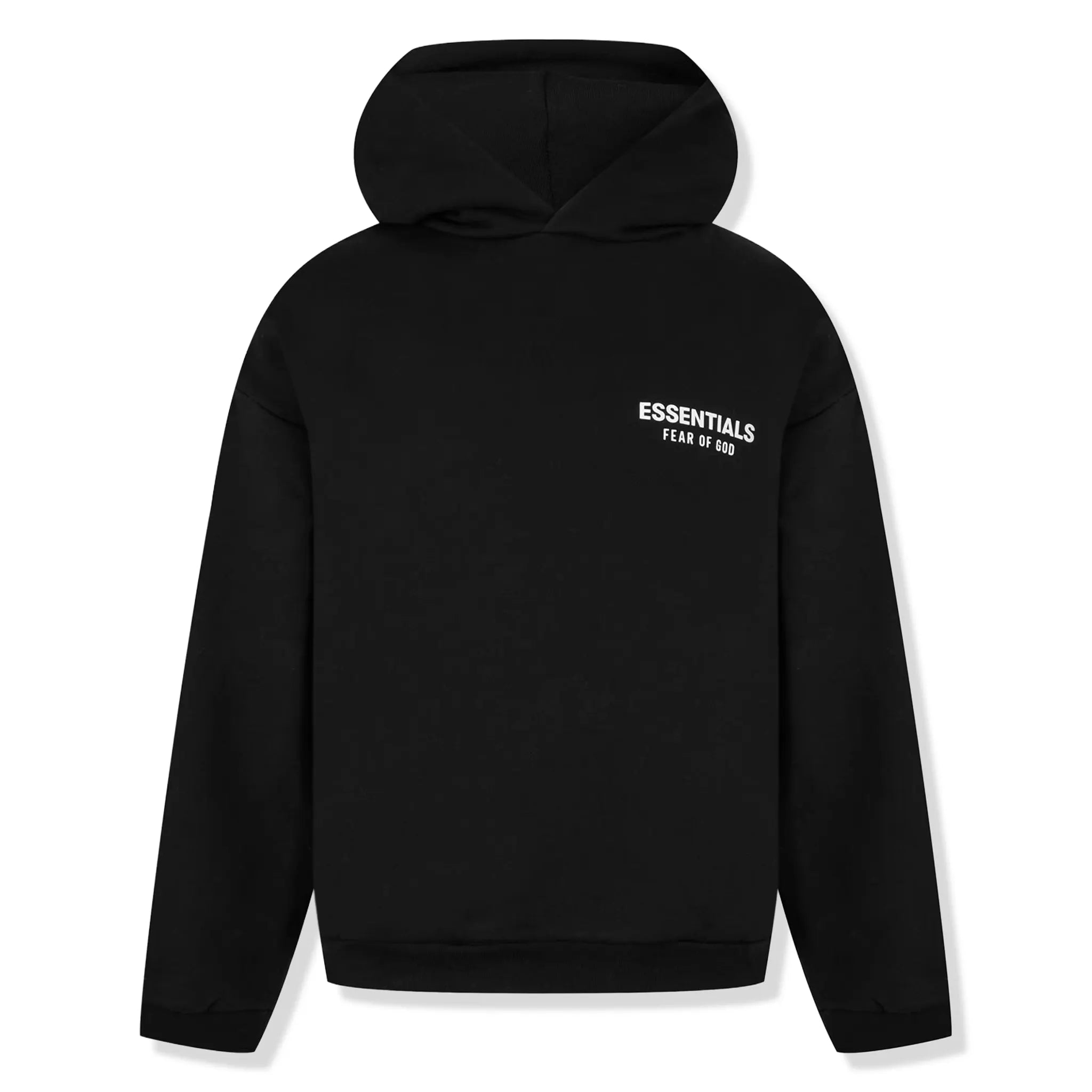 Fear Of God Essentials Fleece Black Hoodie (FW24)