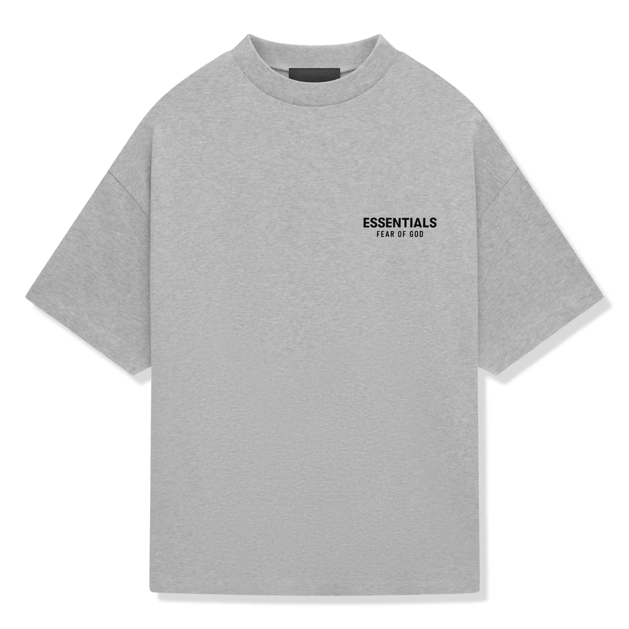 Fear Of God Essentials Jersey Crewneck Light Heather Grey T Shirt