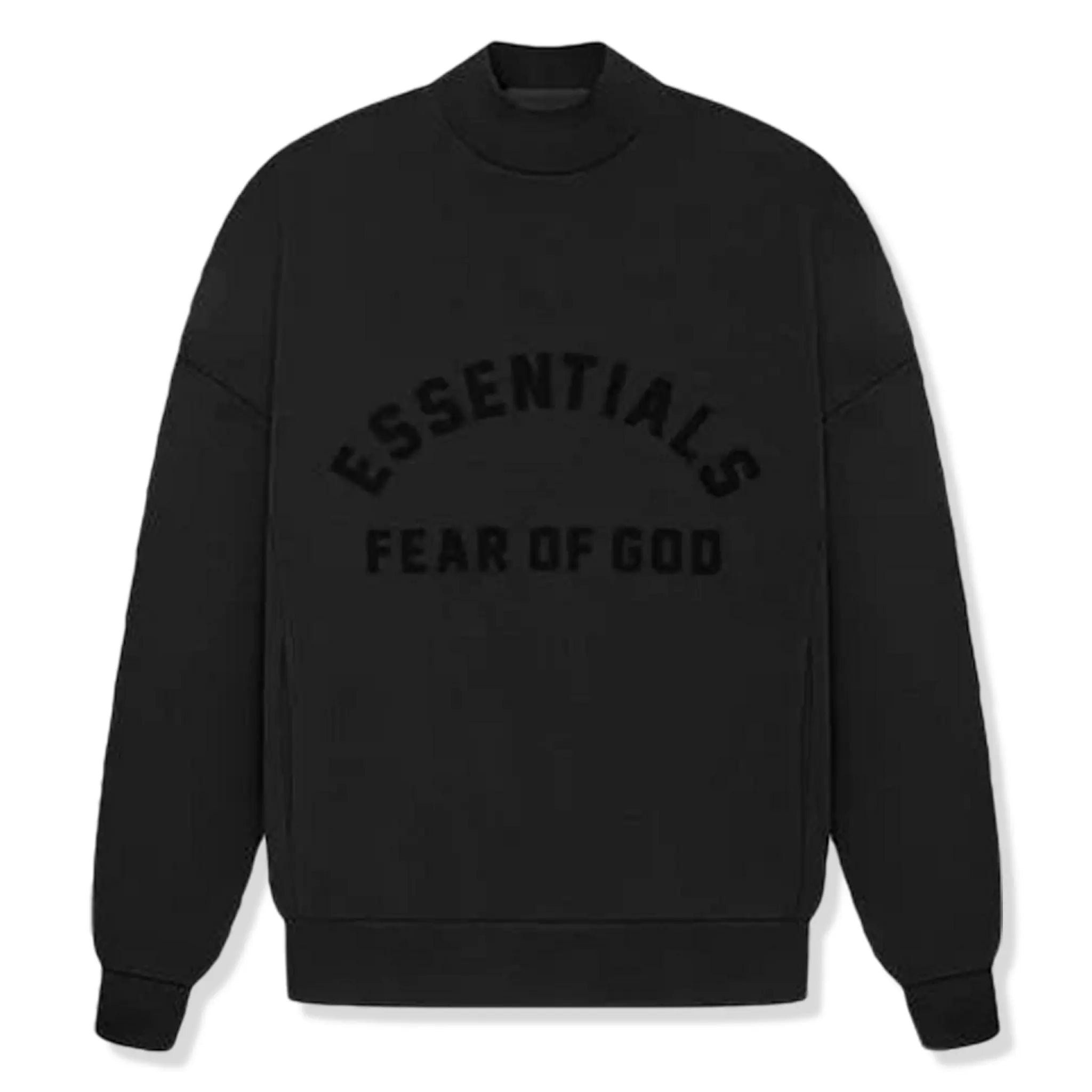 Fear of God Essentials Jet Black Crewneck (SS23)