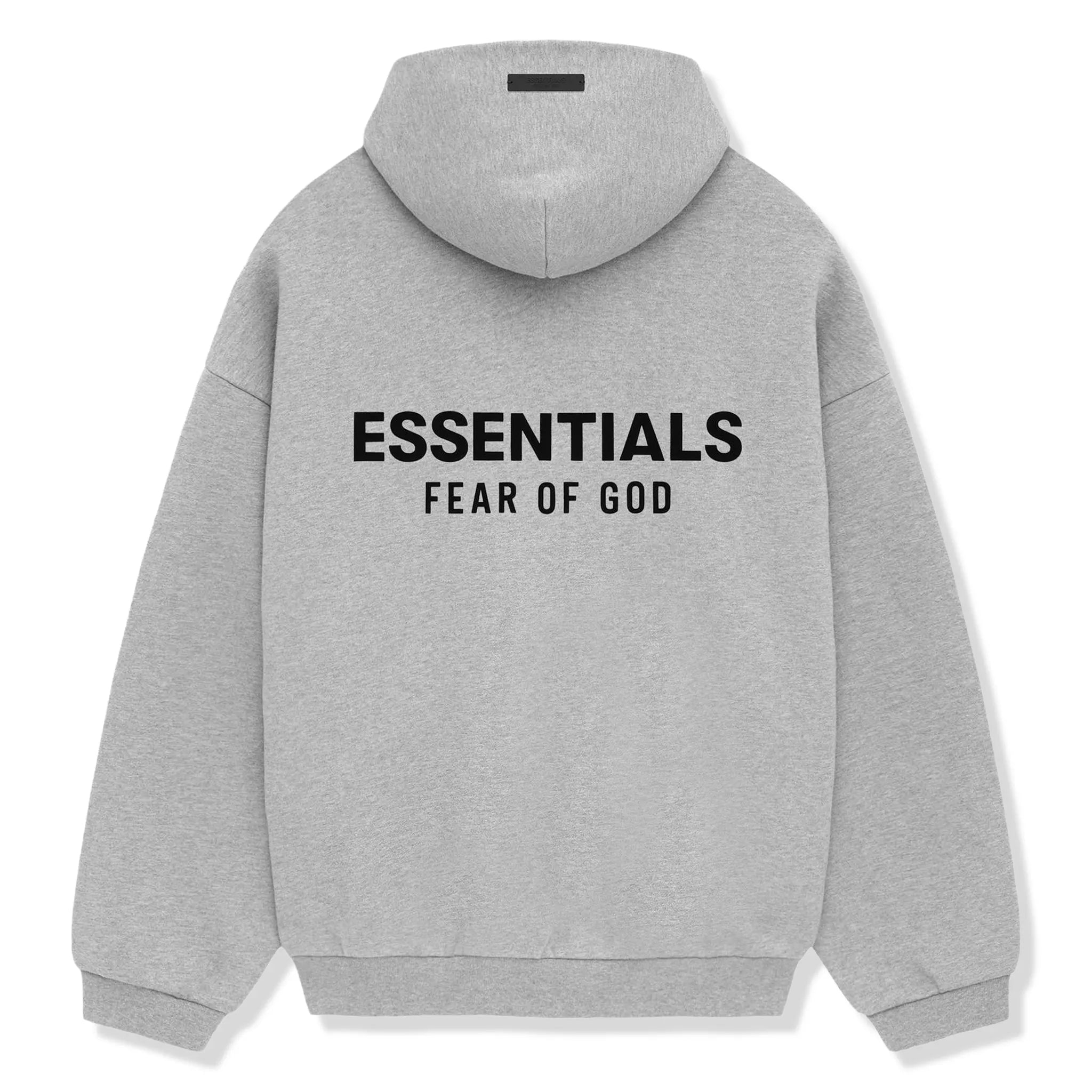 Fear Of God Essentials Fleece Light Heather Grey Hoodie (FW24)
