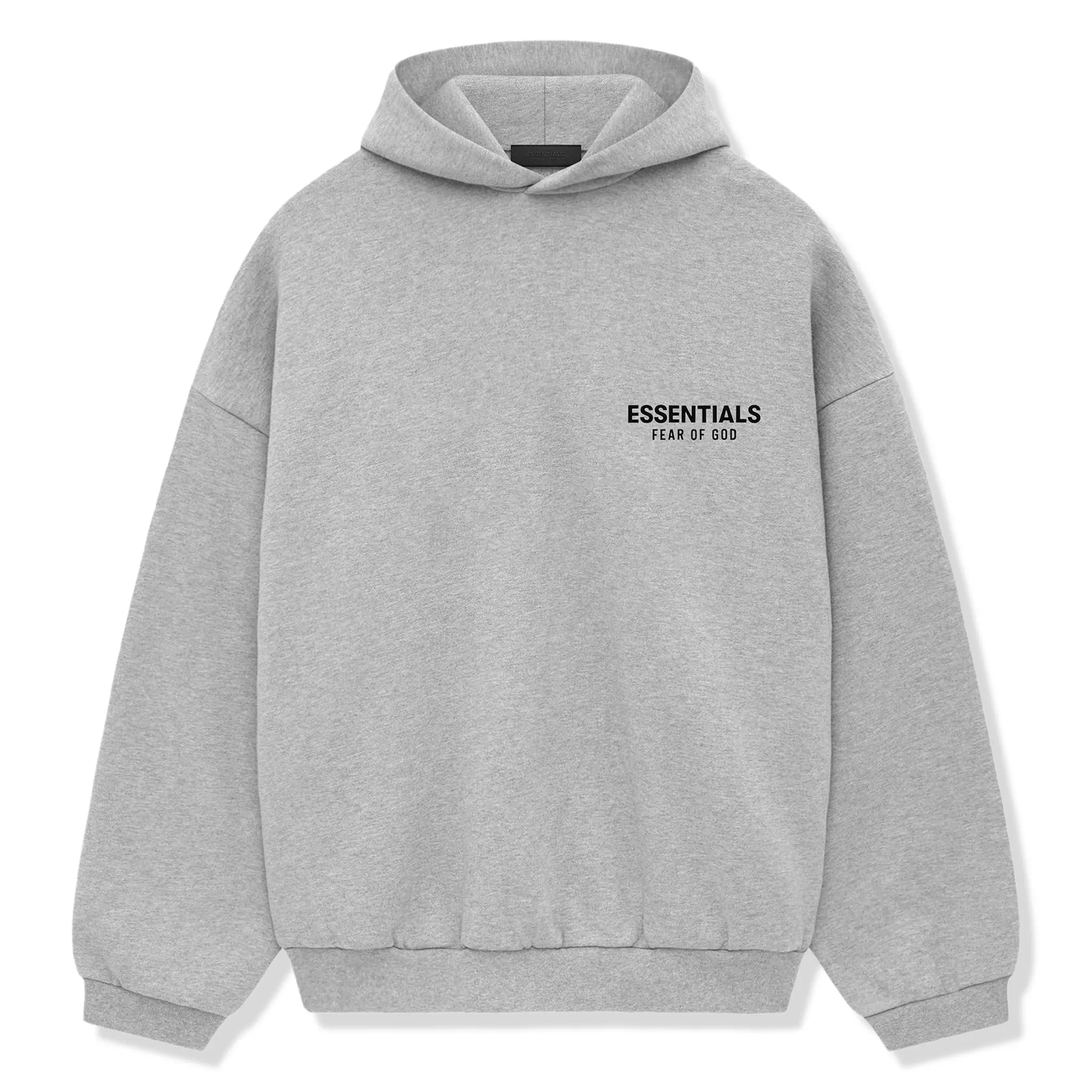 Fear Of God Essentials Fleece Light Heather Grey Hoodie (FW24)