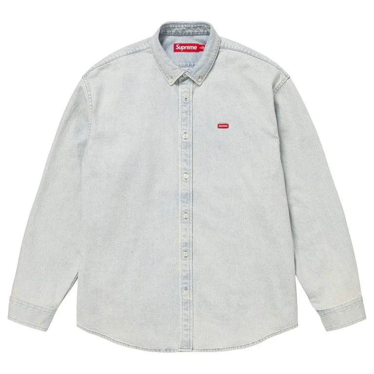 Supreme SS26 Small Box Denim Shirt Light Indigo