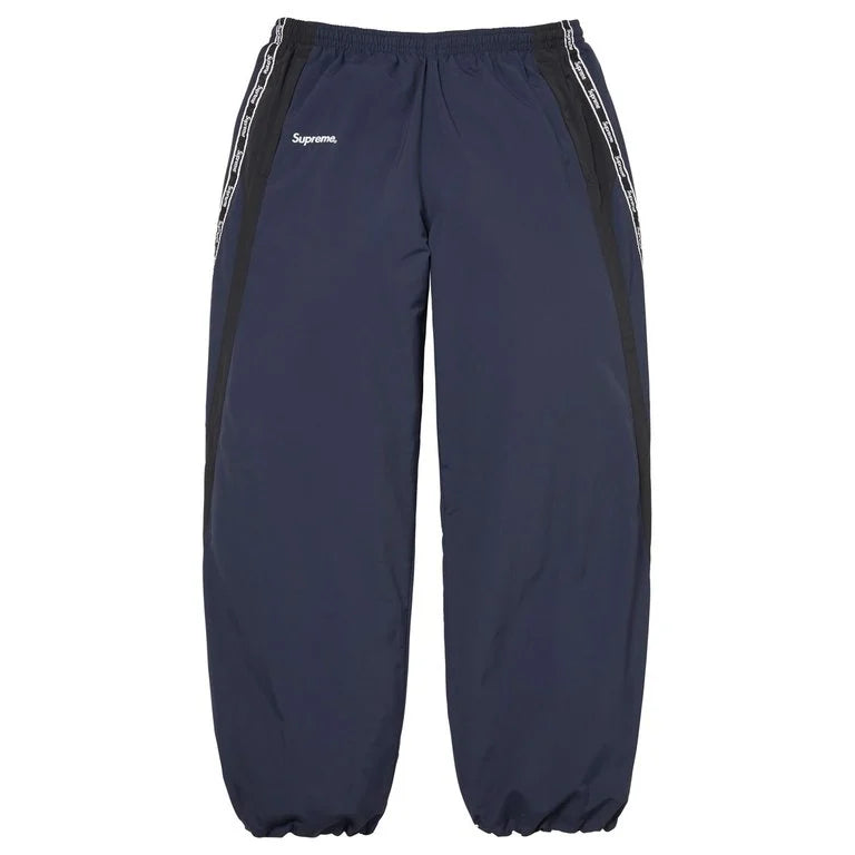 Supreme SS26 Logo Taping Track Pant Navy