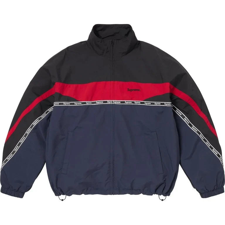 Supreme SS26 Logo Taping Track Jacket Navy