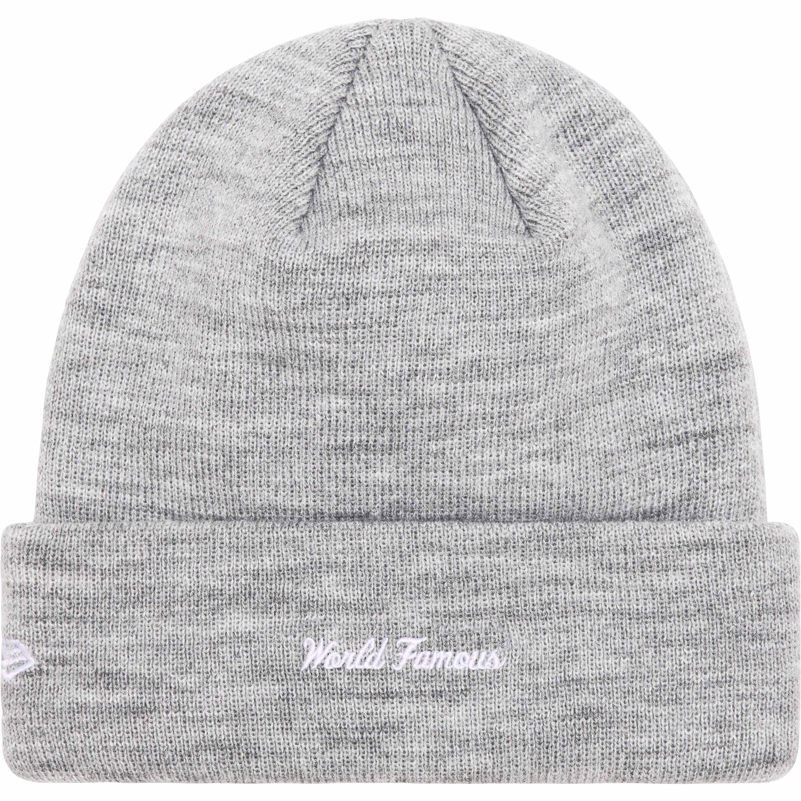 Supreme New Era® Box Logo Beanie Heather Grey