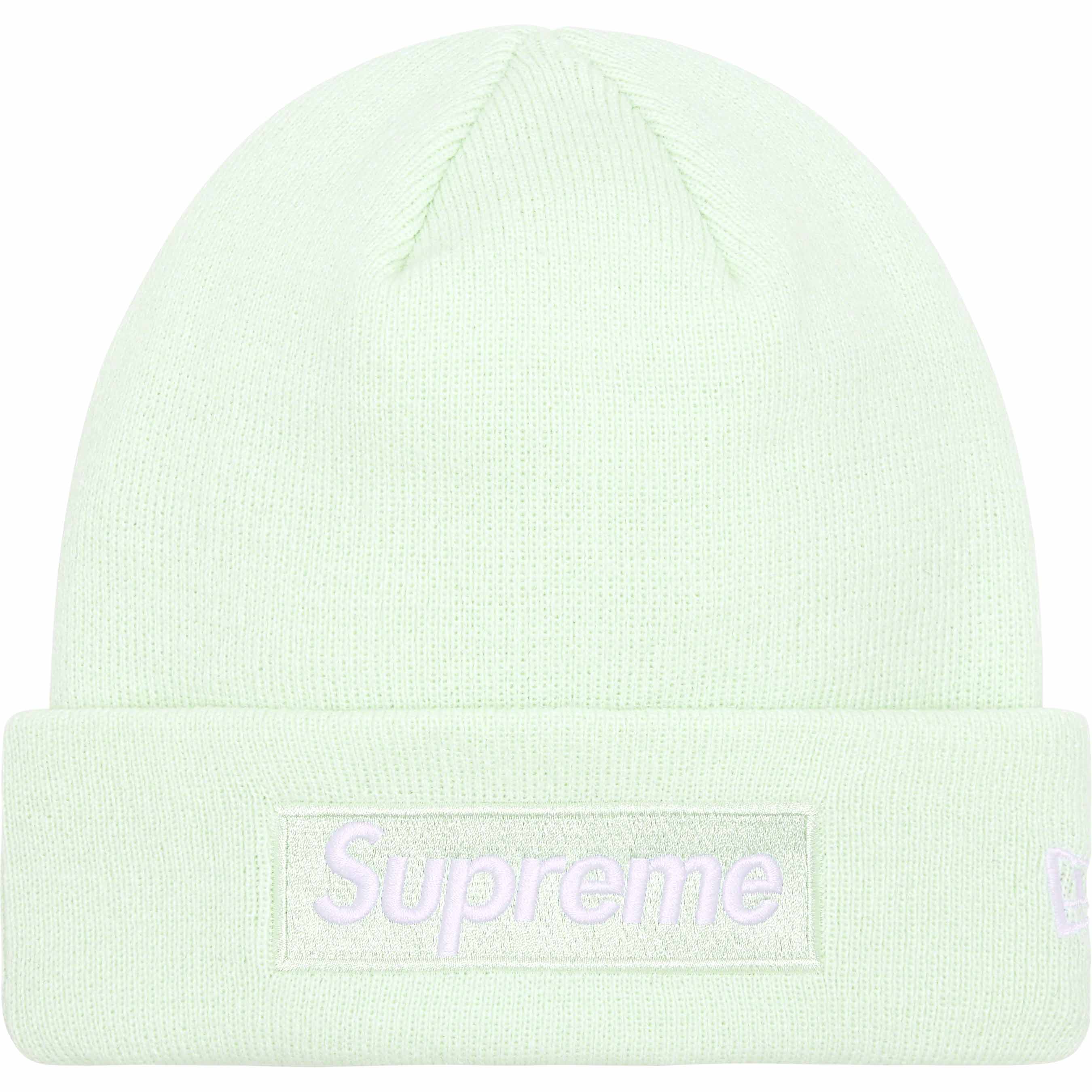 Supreme New Era® Box Logo Beanie Light Green