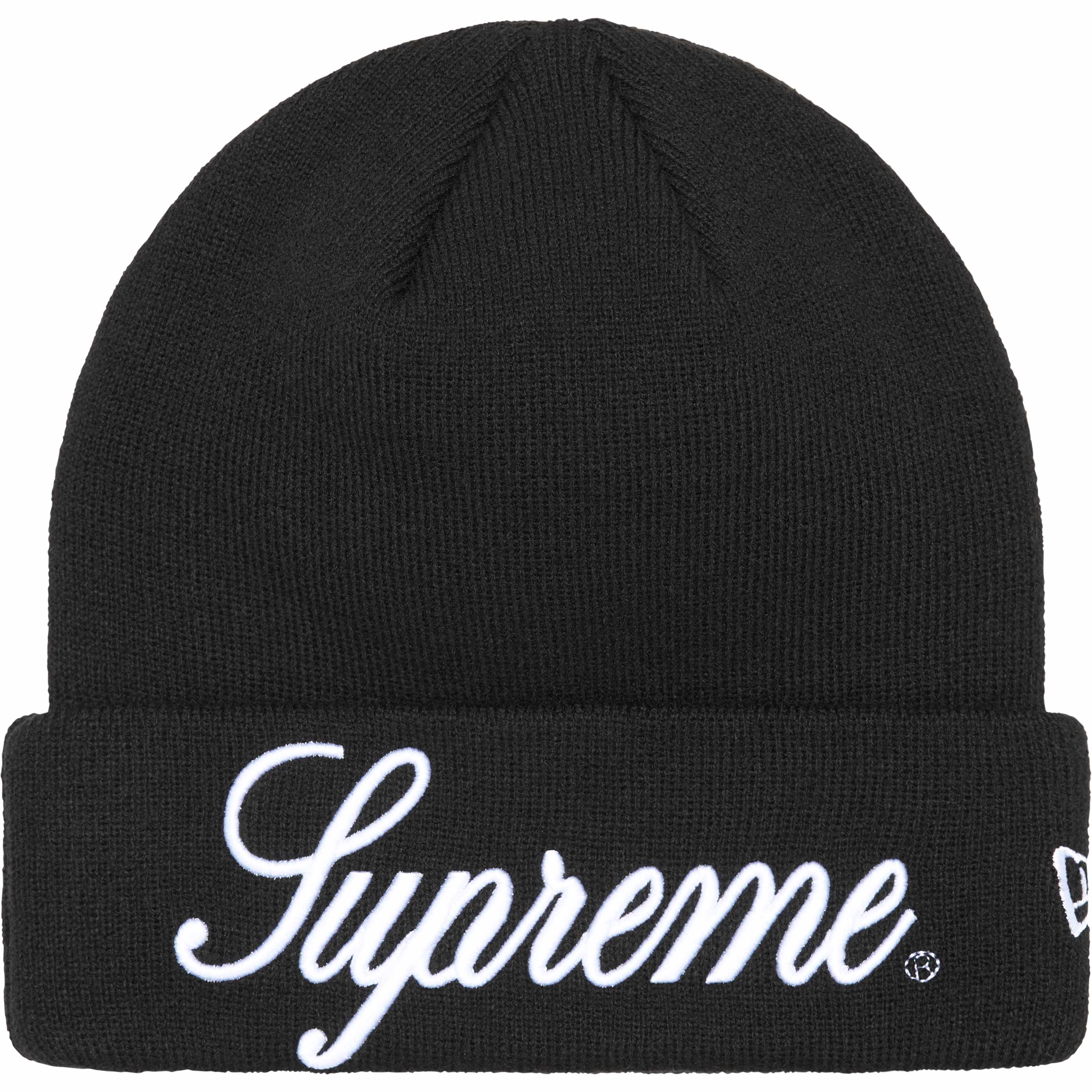 Supreme New Era® Script Beanie Black