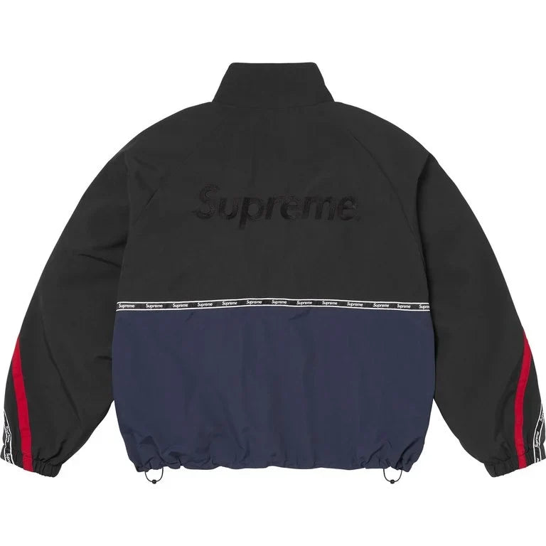 Supreme SS26 Logo Taping Track Jacket Navy