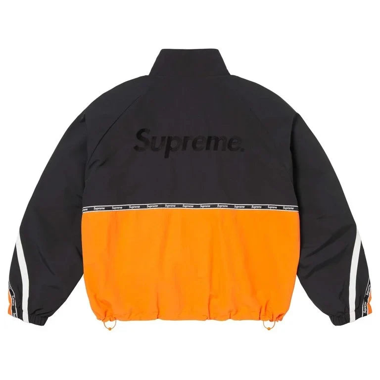 Supreme SS26 Logo Taping Track Jacket Orange
