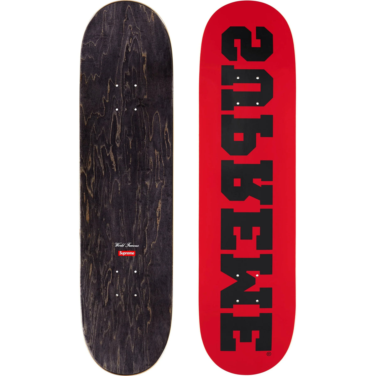 Supreme Reverse Skateboard Red