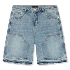 SIARR Carpenter Denim Shorts Blue