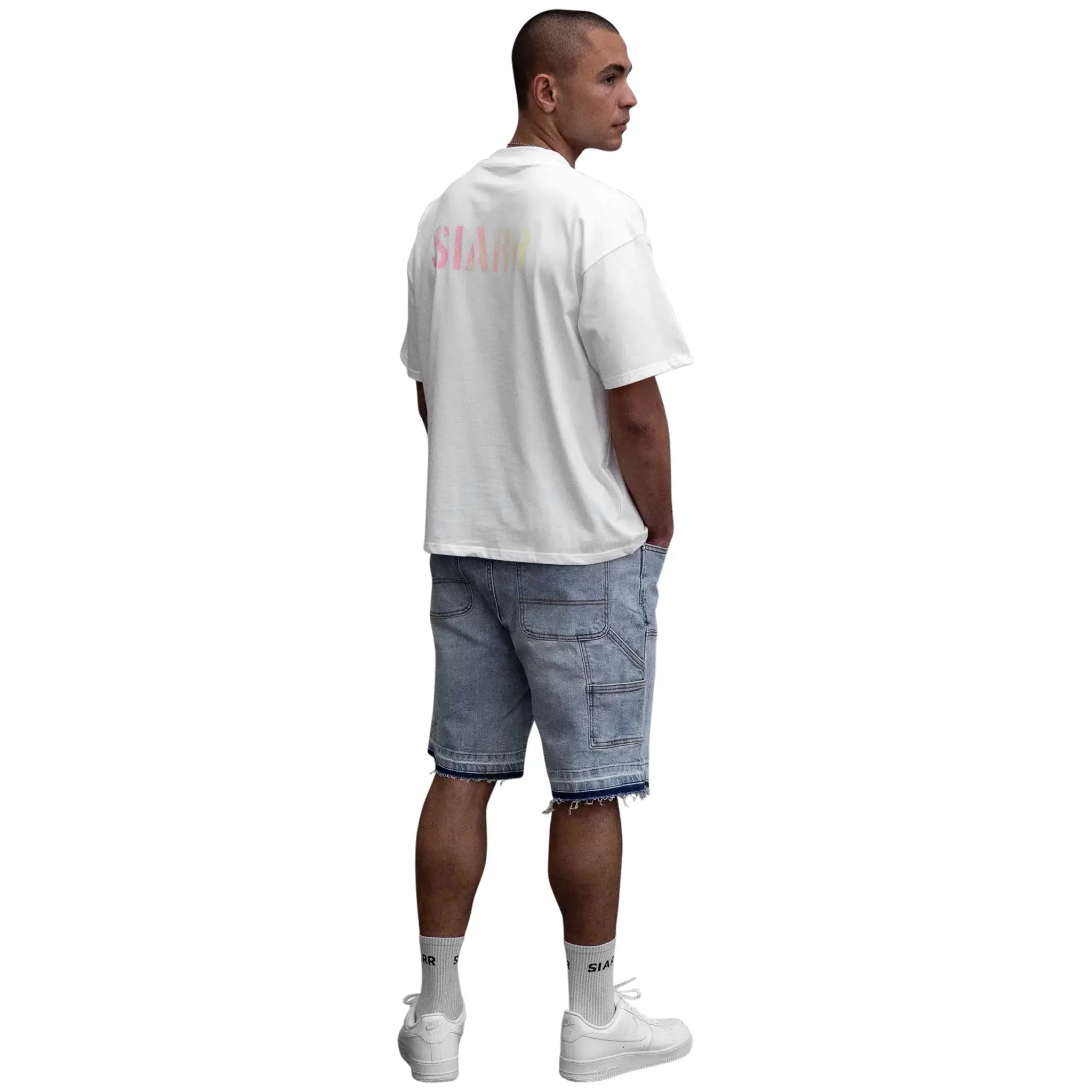SIARR Carpenter Denim Shorts Blue