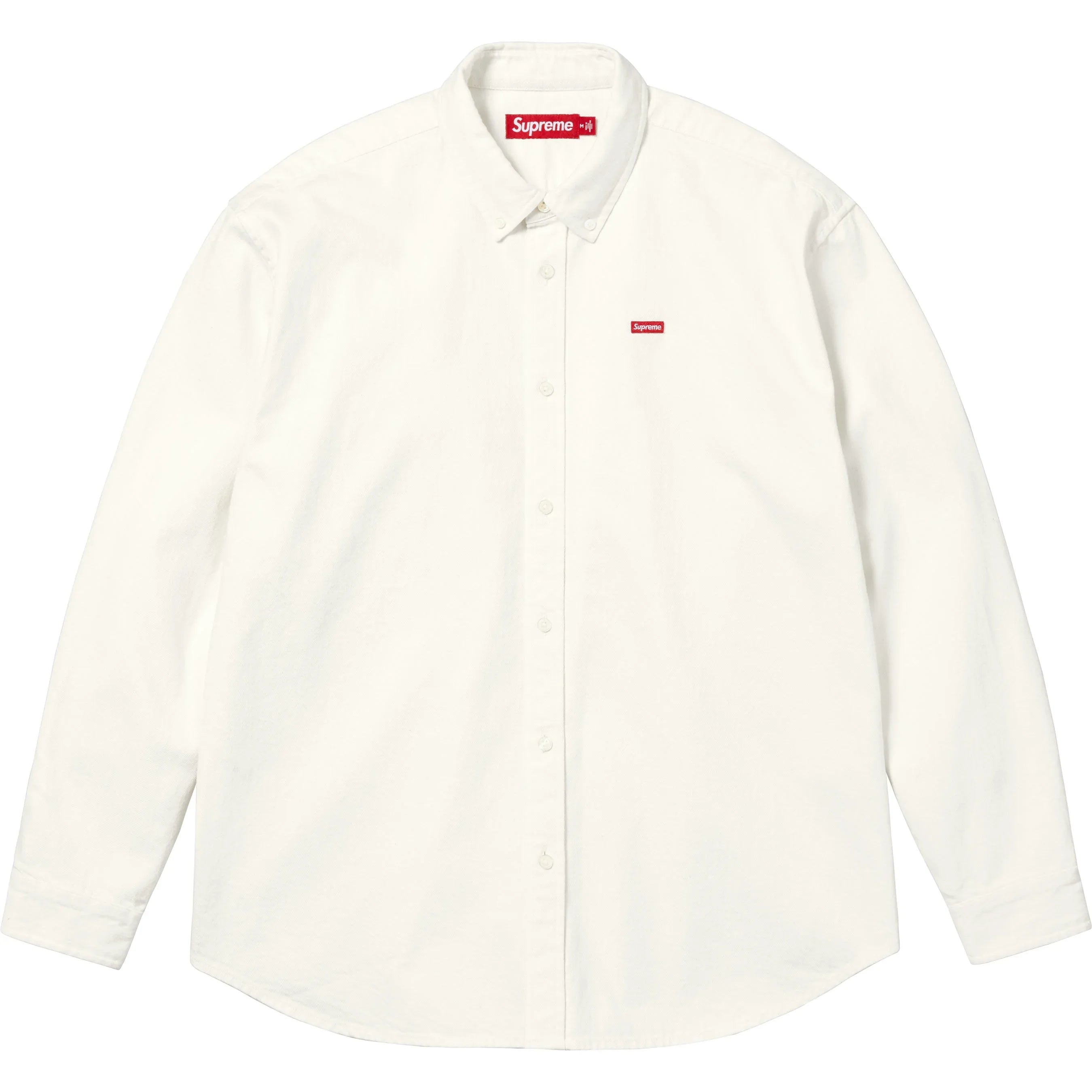 Supreme SS25 Small Box Denim Shirt White