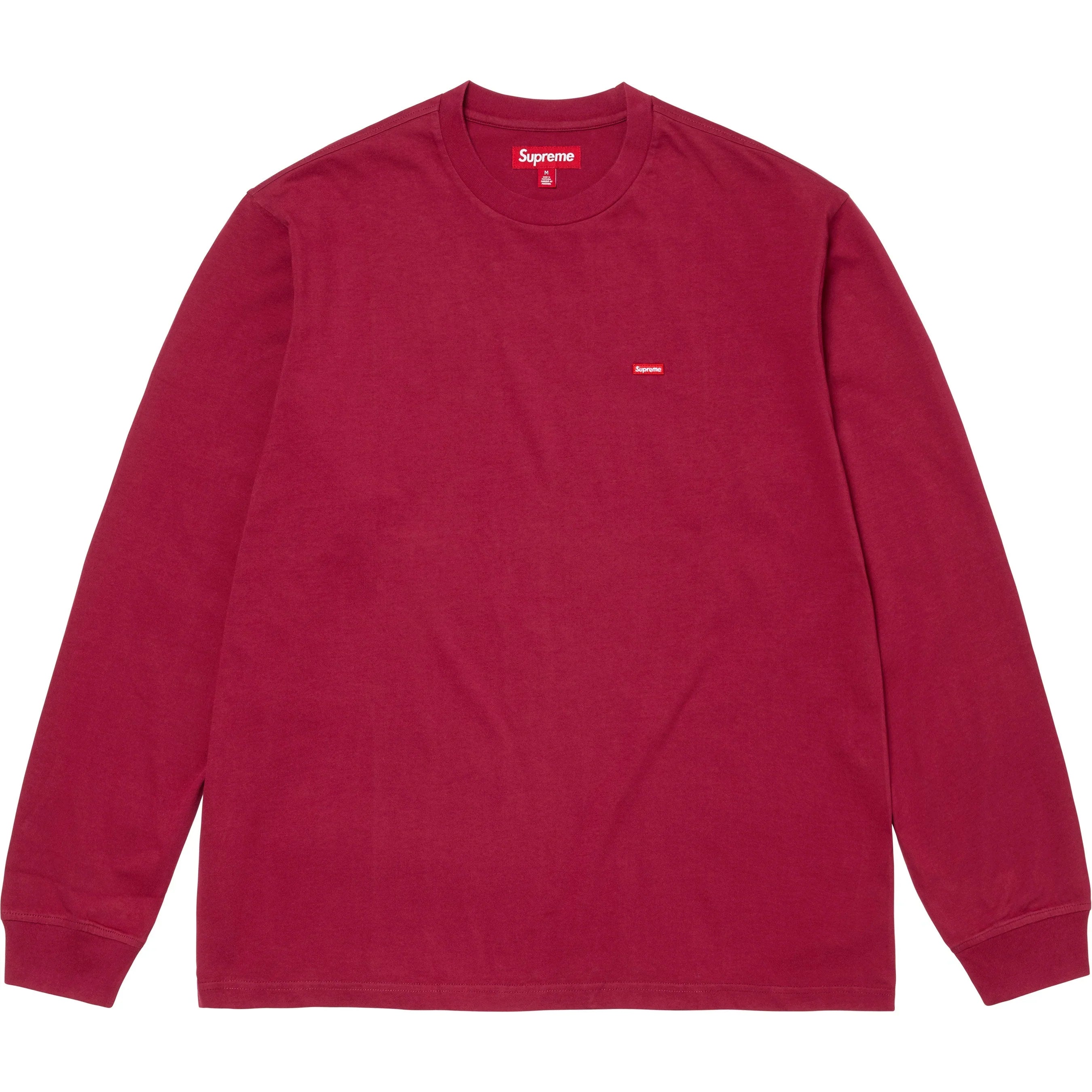 Supreme SS25 Small Box LS Tee Cardinal
