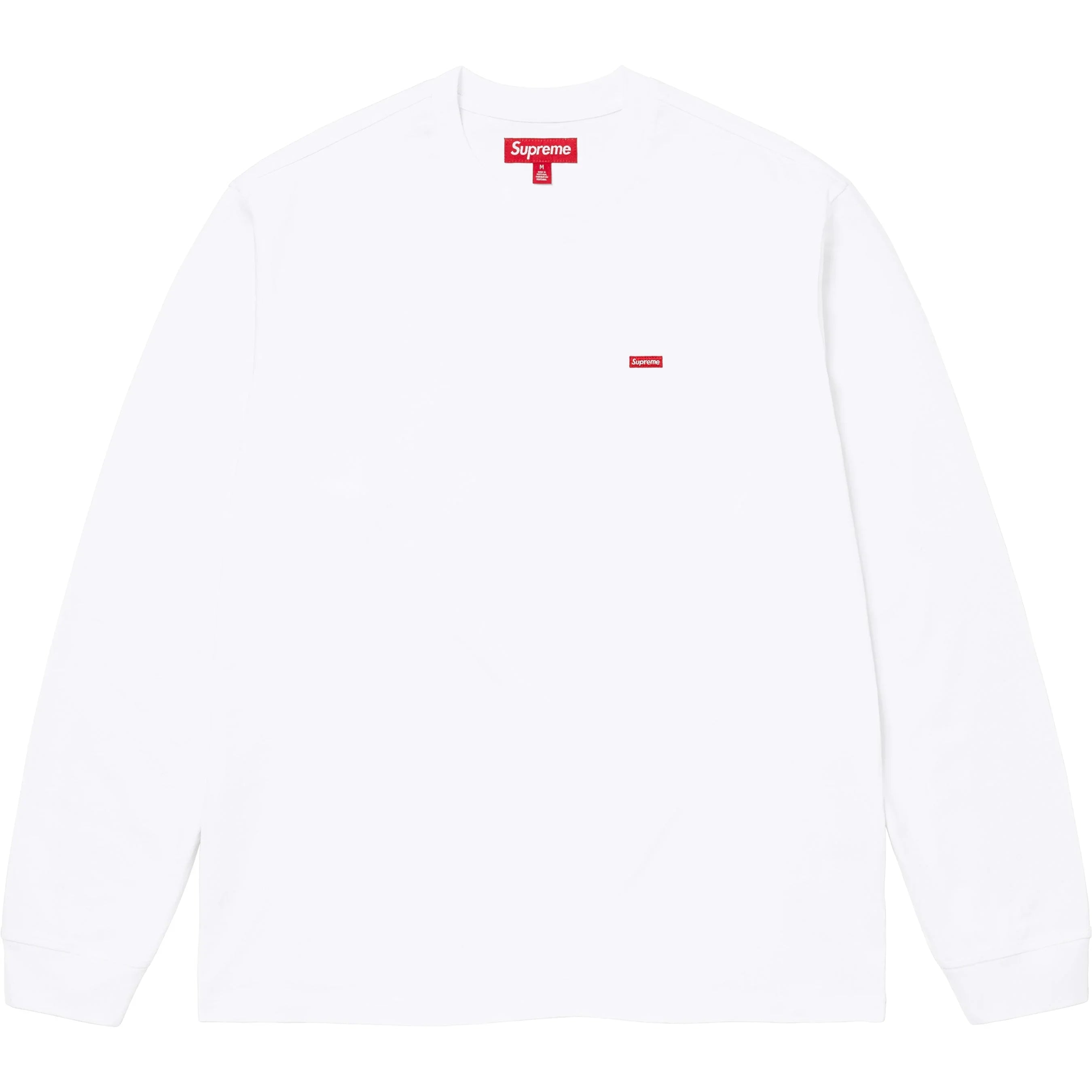 Supreme SS25 Small Box LS Tee White
