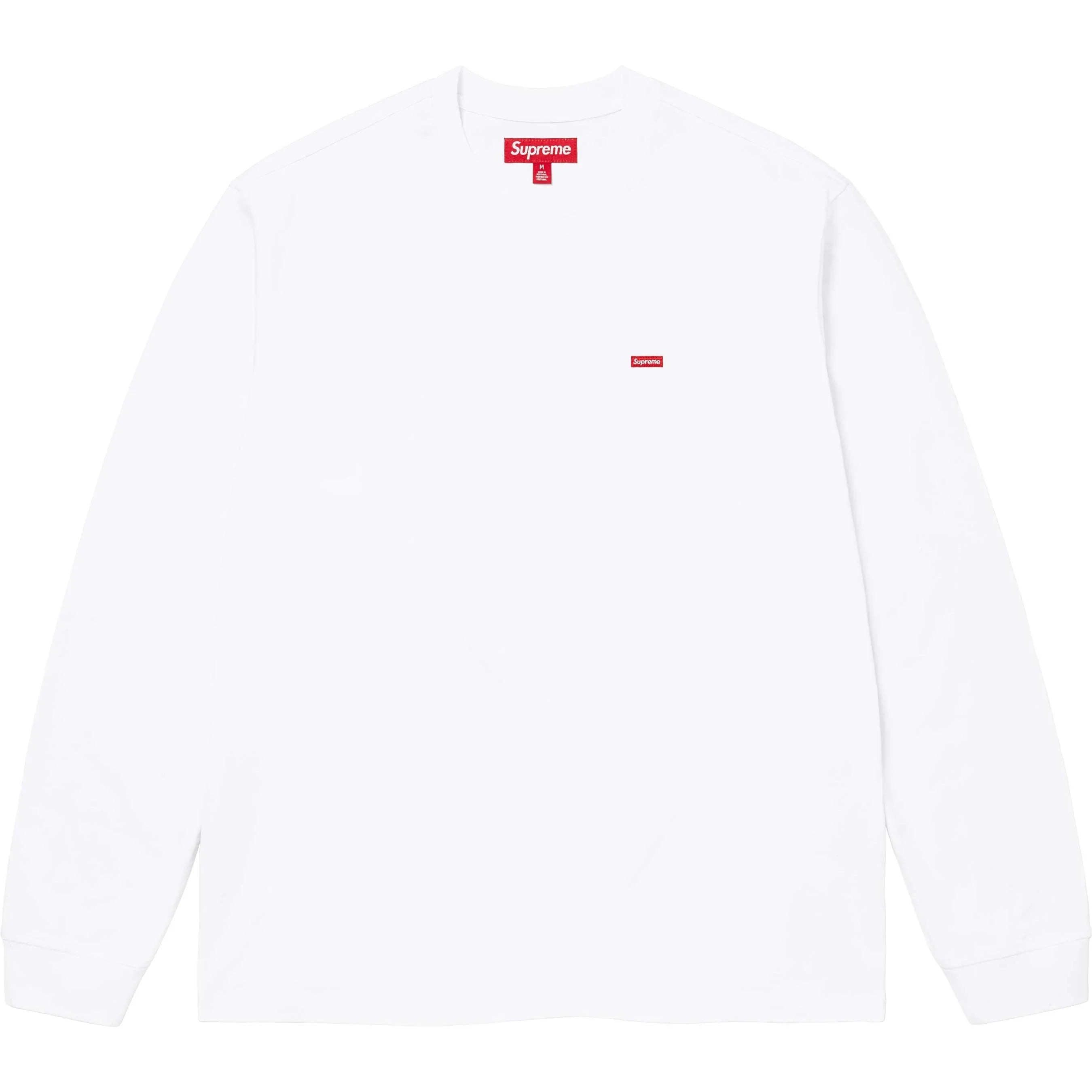 Supreme FW24 Small Box L/S Tee White