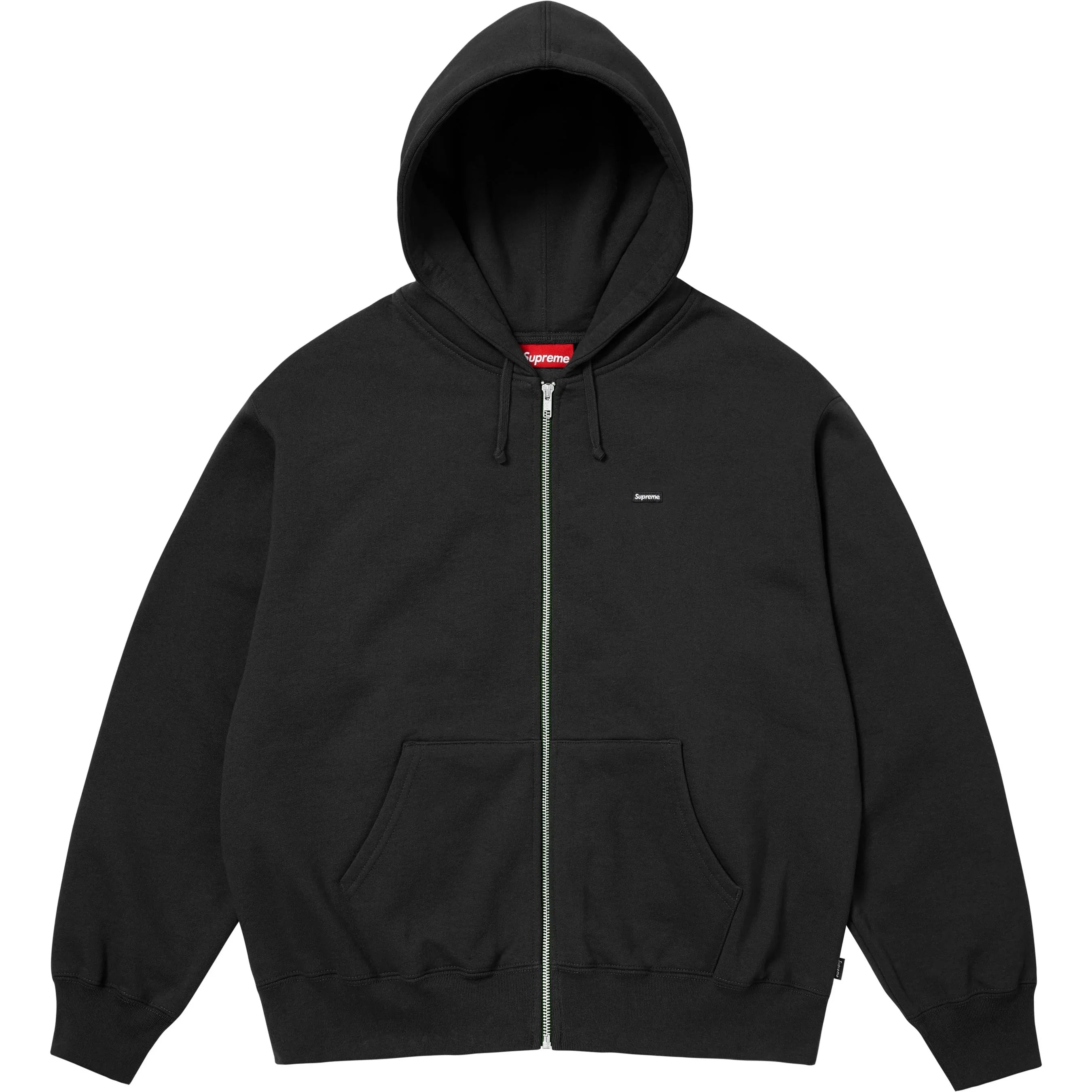 Supreme SS25 Small Box Zip Up Hooded Sweatshirt Black