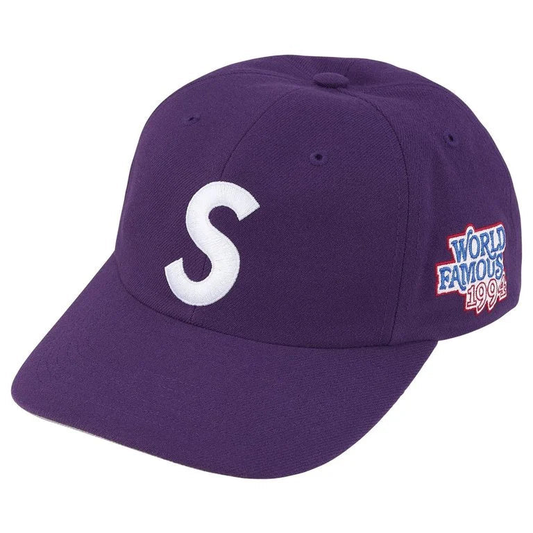 Supreme SS26 World Famous S Logo 6-Panel Purple