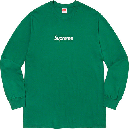 Supreme Box Logo L/S Tee Green