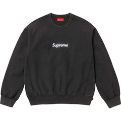 Supreme SS25 Washed Box Logo Crewneck Black