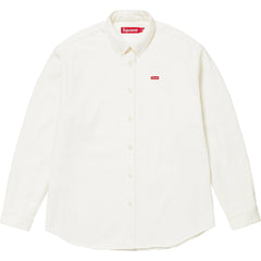 Supreme FW24 Small Box Logo Shirt White Denim